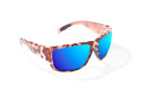 Bajio Piedra Sunglasses Lavander Crab Gloss / Green Glass Lens