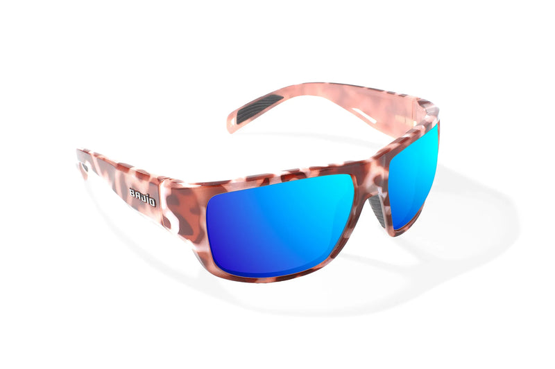 Bajio Piedra Sunglasses Lavander Crab Gloss / Green Glass Lens
