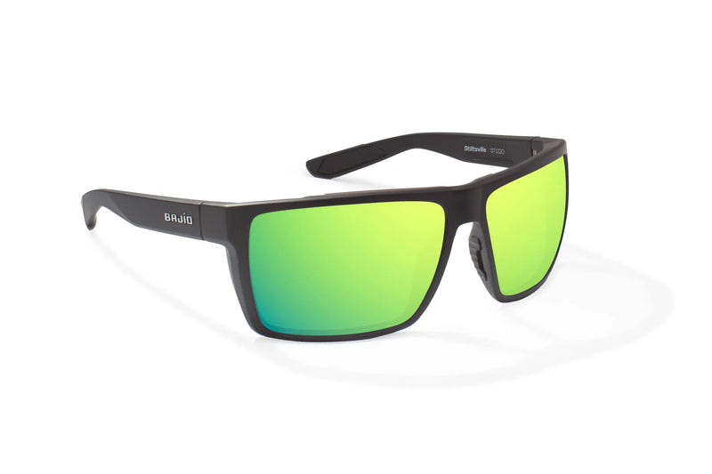 Bajio Stiltsville Sunglasses Black Matte / Grey Mirror Glass