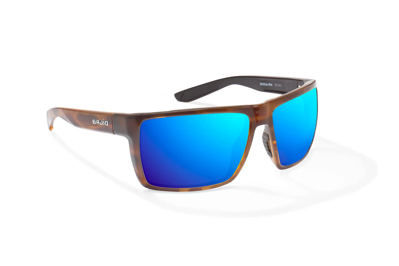 Bajio Stiltsville Sunglasses Black Matte / Grey Mirror Glass