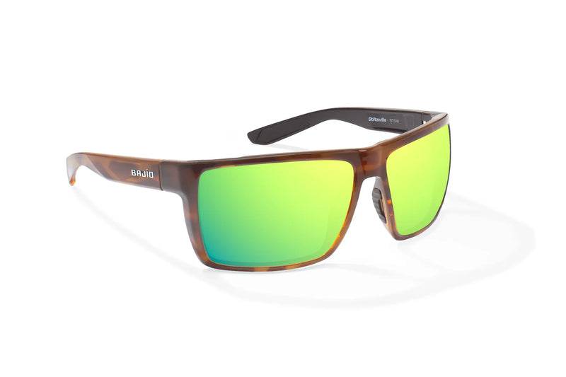 Bajio Stiltsville Sunglasses Black Matte / Grey Mirror Glass
