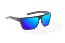 Bajio Zapata Sunglasses Black Matte / Blue Mirror Glass