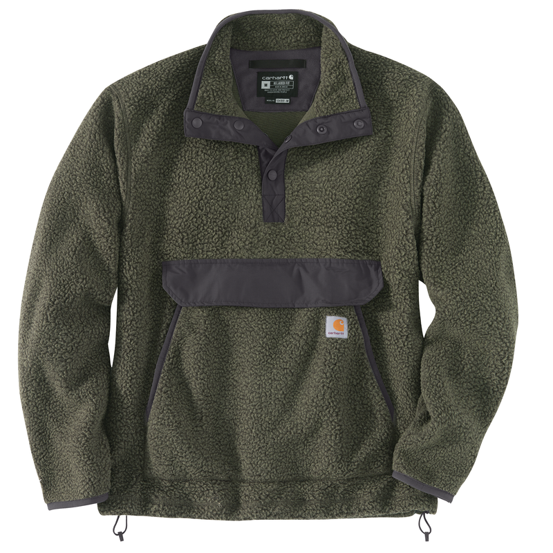 Carhartt Relaxed Fit Snap Front Fleece Pullover