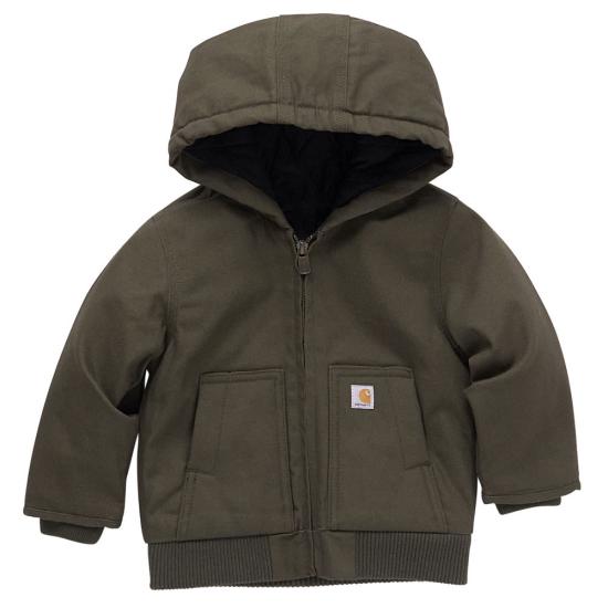 Carhartt - Toddler Boys Canvas Insulated Hooded Active Jacket