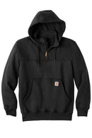 Carhartt 100617 Rain Defender Paxton Heavyweight Hooded Zip Mock Sweatshirt Black / 3X-Large