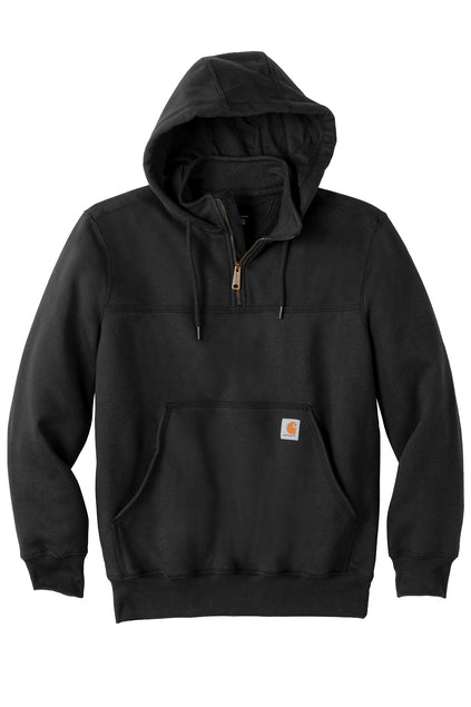 Carhartt 100617 Rain Defender Paxton Heavyweight Hooded Zip Mock Sweatshirt Black / 3X-Large