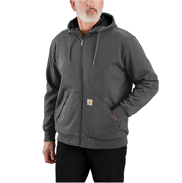 Carhartt 104078 Loose Midweight Thermal-Lined Hooded Full-Zip Sweatshirt Carbon Heather / Large