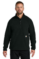 Carhartt 106417 Textured Half-Zip Fleece Jacket Black / 2X-Large