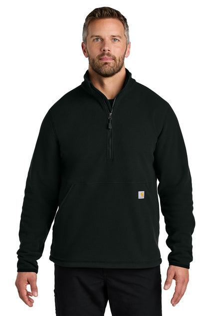 Carhartt 106417 Textured Half-Zip Fleece Jacket Black / 2X-Large