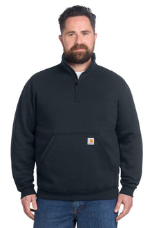Carhartt Embroidered Quarter Zip Mock Neck Sweatshirt