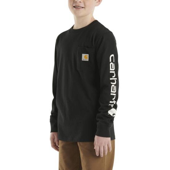 Carhartt® Kids Long-Sleeve Graphic Pocket T-Shirt CA6596
