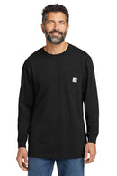 Carhartt K126 Workwear Pocket Long Sleeve T Shirt Black / Large