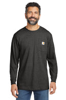 Carhartt K126 Workwear Pocket Long Sleeve T Shirt Black / Large