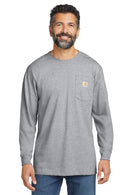 Carhartt K126 Workwear Pocket Long Sleeve T Shirt Black / Large