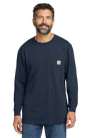 Carhartt K126 Workwear Pocket Long Sleeve T Shirt Black / Large