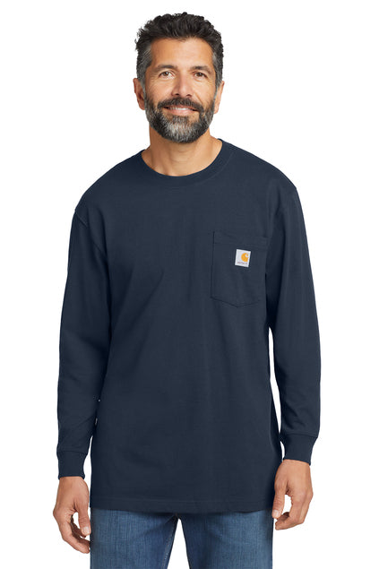 Carhartt K126 Workwear Pocket Long Sleeve T Shirt Black / Large