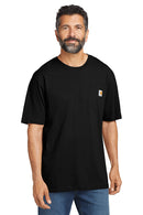 Carhartt K87 Mens Heavyweight Pocket Short Sleeve Tee Black / Small