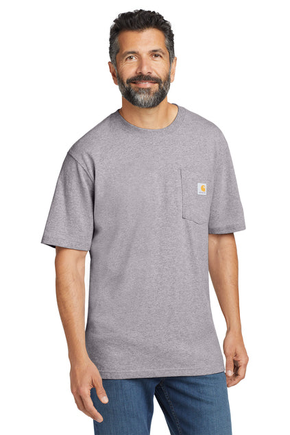 Carhartt K87 Mens Heavyweight Pocket Short Sleeve Tee Black / Small