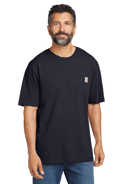 Carhartt K87 Mens Heavyweight Pocket Short Sleeve Tee Black / Small