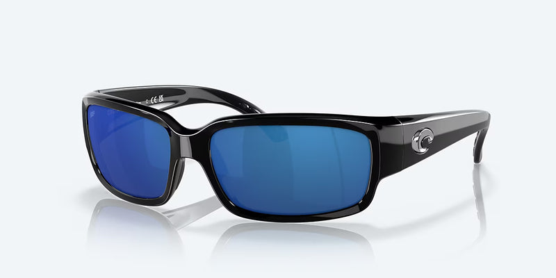 Costa Del Mar Caballito Sunglasses Shiny Black / Blue Polycarbonate Lens