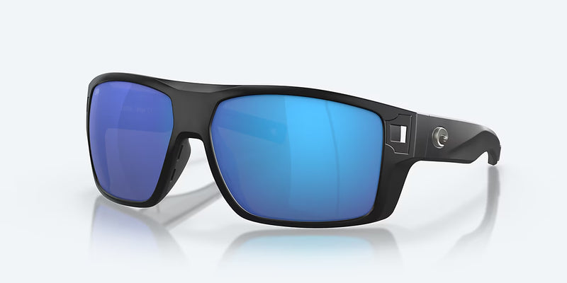 Costa Del Mar Diego Sunglasses Matte Black / Blue Glass Lens
