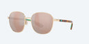 Costa Del Mar Egret Sunglasses Shiny Gold / Copper Silver Polycarbonate Lens