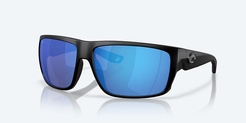 Costa Del Mar Fly Line Sunglasses Matte Black / Blue Glass Lens