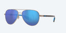 Costa Del Mar Peli Sunglasses Brushed Gunmetal / Blue Glass Lens