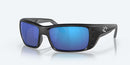 Costa Del Mar Permit Sunglasses Matte Black / Blue Glass Lens