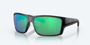 Costa Del Mar Reefton Pro Sunglasses Matte Black / Green Glass Lens