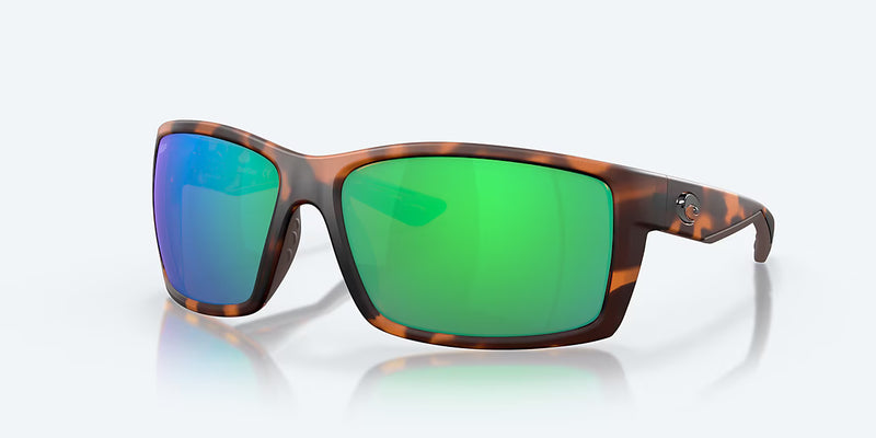 Costa Del Mar Reefton Sunglasses Matte Retro Tortoise / Green Polycarbonate Lens