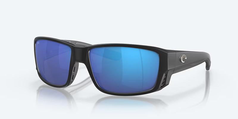 Costa Del Mar Tuna Alley Pro Sunglasses Matte Black / Blue Glass Lens