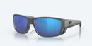 Costa Del Mar Tuna Alley Pro Sunglasses Matte Black / Blue Glass Lens