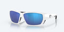 Costa Del Mar Tuna Alley Sunglasses White / Blue Glass Lens