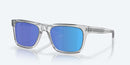 Costa Del Mar Tybee Sunglasses Shiny Light Grey Crystal / Blue Glass Lens