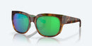 Costa Del Mar Waterwomen Sunglasses Shiny Palm Tortoise / Green Polycarbonate Lens