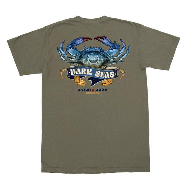 Rising Tide Fishing Rod Tee - Ocean Blue - Chesapeake Bay Outfitters