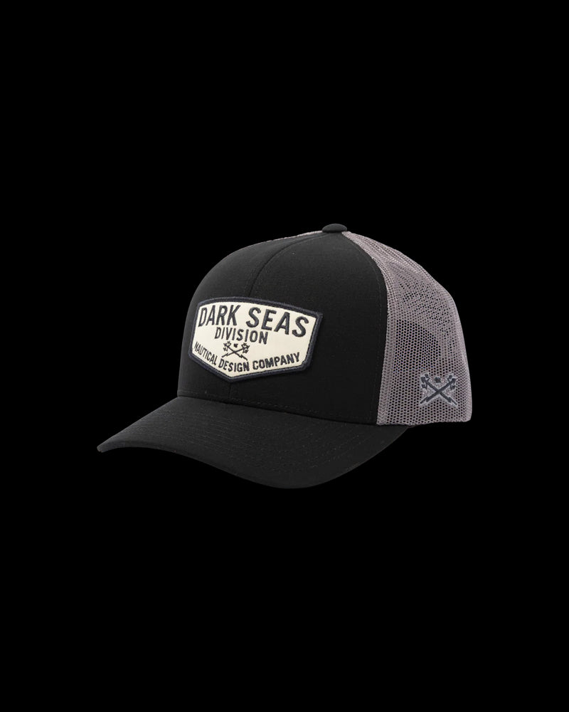 Dark Seas Transom Hat Black-Silverilver / One Size