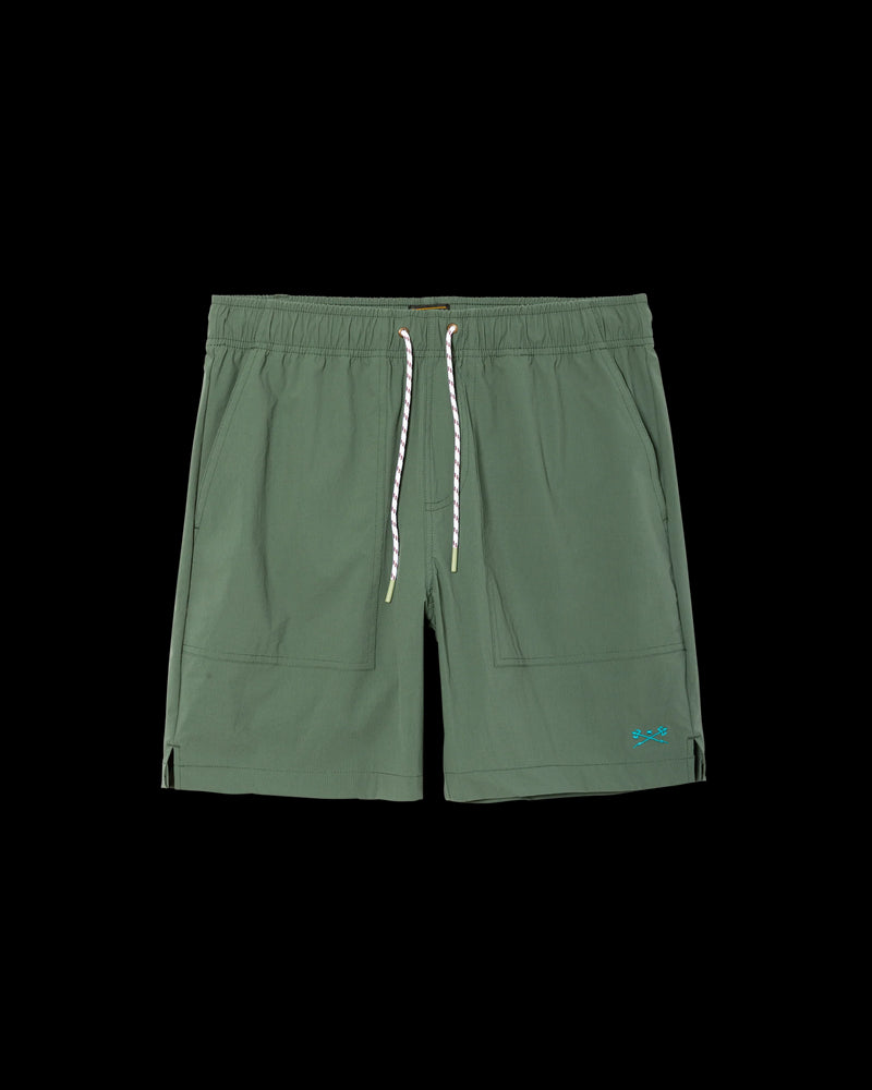 Dark Seas Warwick Camp Short Green / Large