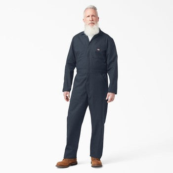 Dickies Men's Dark Navy Long Sleeve Basic Blended Coverall D486110