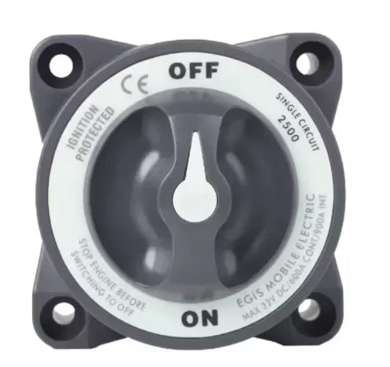 EGIS 2500 Heavy Duty-Series 600A  Battery Switch Off/On