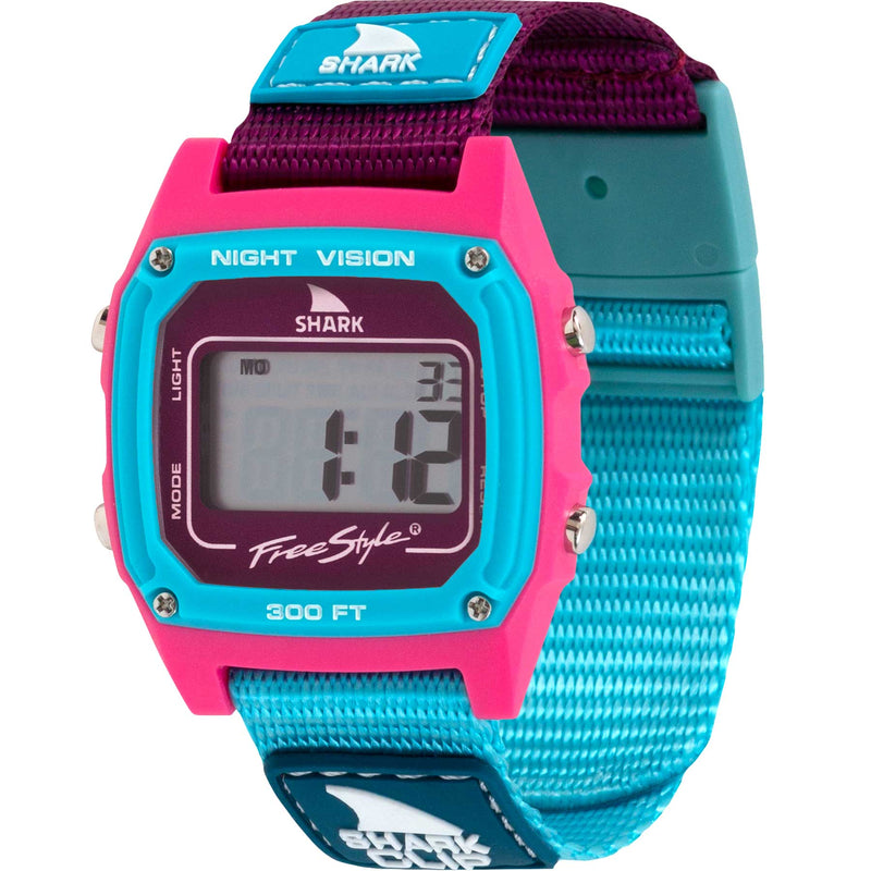 Freestyle Shark Classic Clip, Cranberry, Style: FS101179, 20MM Nylon Band w/ Clip, Case Width: 38MM, 100M Water Resistant
