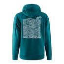 Grundens Womens Swell Hoodie Deep Teal / 2X-Large