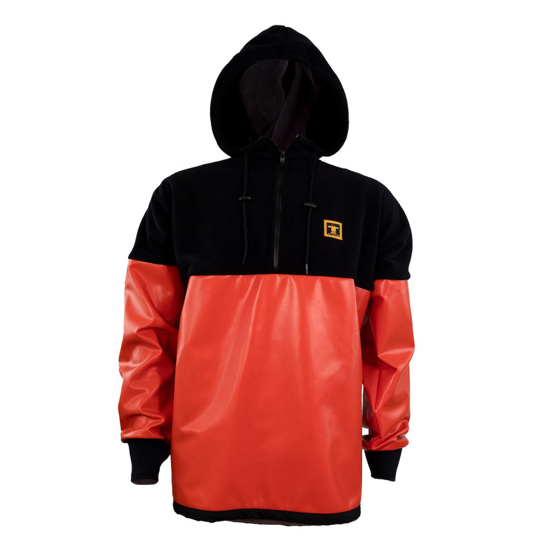 Guy Cotten Yukon Fleece PVC Pullover Breathable Polartec Black-Orange / 2X-Large