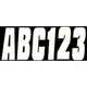 Series 350 White Registration Letter Kit