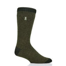 Heat Holders Dominic Twist Heel & Toe Crew Sock Forest Green / US 7-12