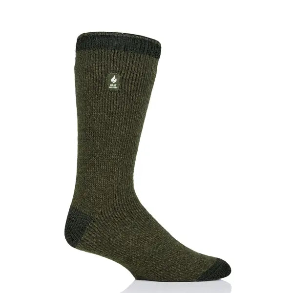Heat Holders Dominic Twist Heel & Toe Crew Sock Forest Green / US 7-12