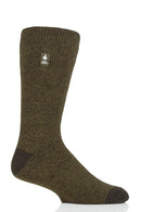 Heat Holders Lite Fieldfare Twist Crew Sock Forest Green / US 7-12