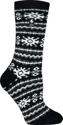 Heat Holders Womens Lite Elin Nordic Crew Sock Black / US 5-9