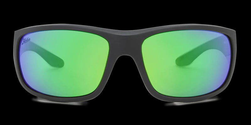 Hobie Hull Float Sunglasses Satin Black / Cobalt Mirror